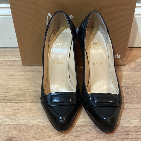 Christian Louboutin, size 9.5 / 39.5, black leather shoe 100% Authentic!!! - Picture 3 of 9
